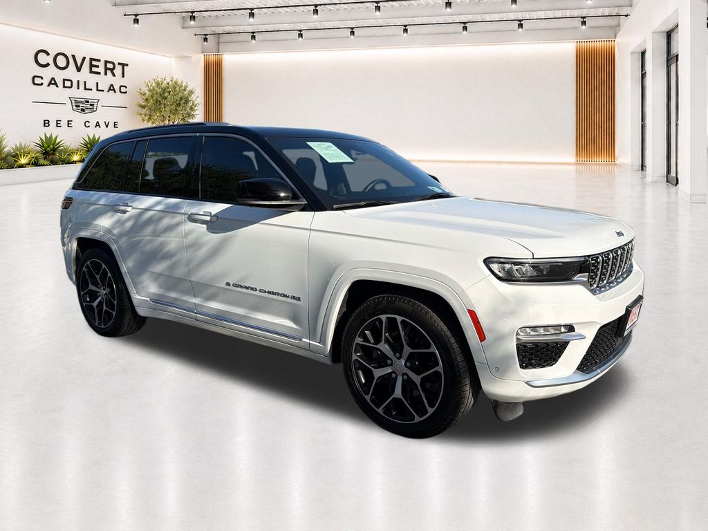 Bright White Clearcoat 2023 Jeep Grand Cherokee 4xe SUV / Crossover Four-Wheel Drive 8-Speed Automatic