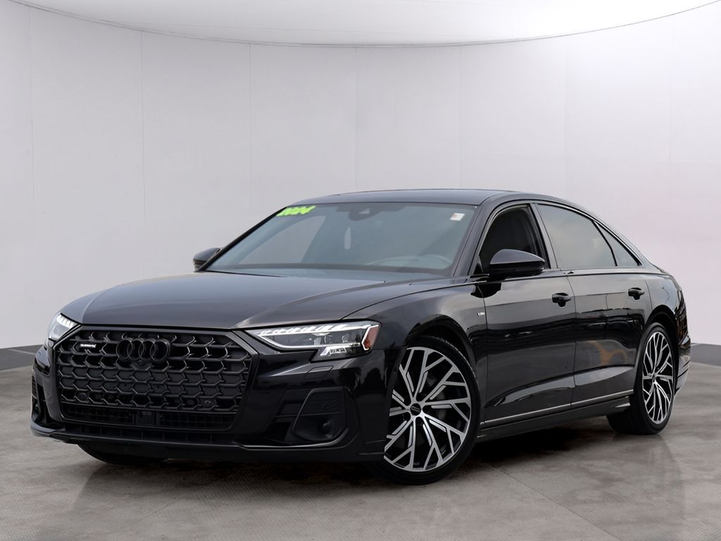 Sebring Black Crystal Effect 2024 Audi A8 Sedan All-Wheel Drive 8-Speed Automatic