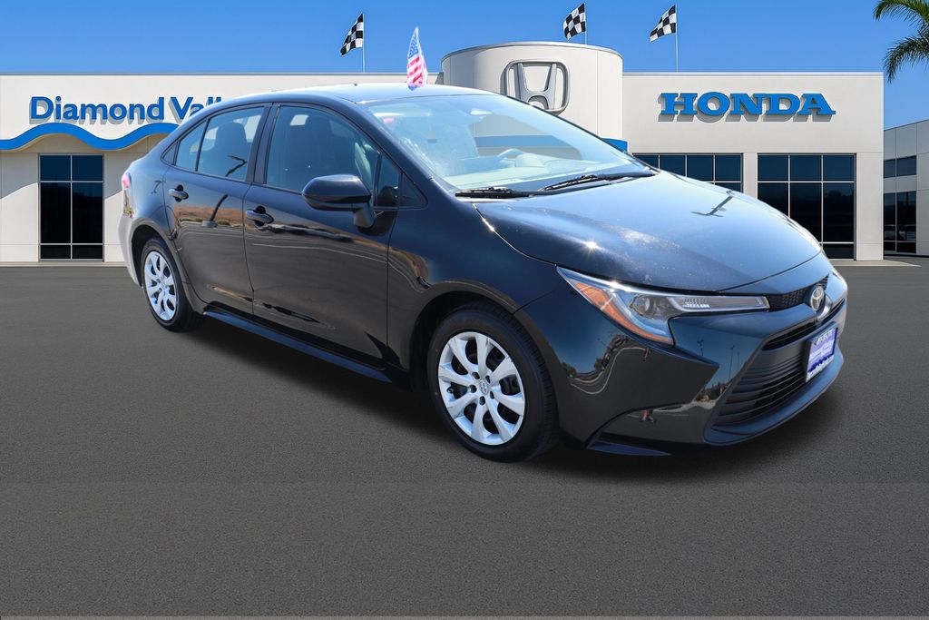 Midnight Black Metallic 2023 Toyota Corolla Sedan Front-Wheel Drive Continuously Variable Transmission