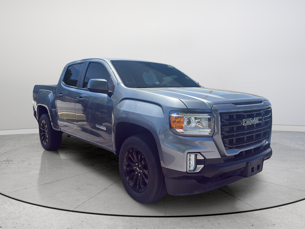 Gray (Satin Steel Metallic) 2022 GMC Canyon Elevation Crew Cab RWD Pickup Truck 4X2 8-Speed Automatic