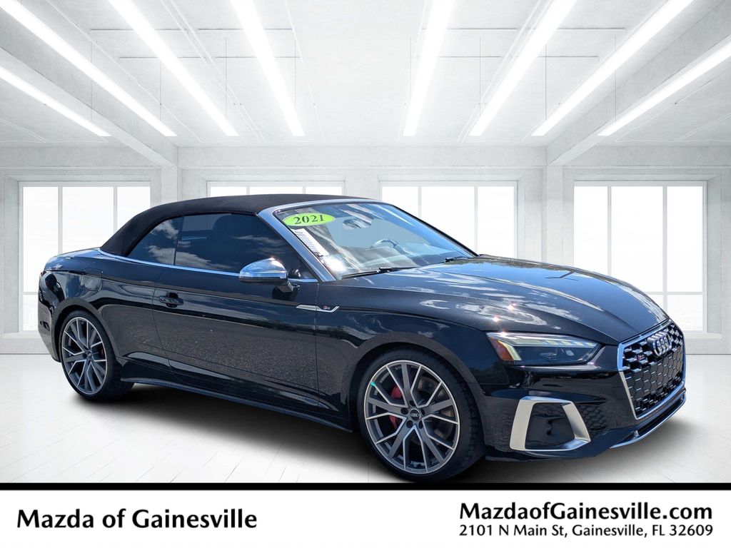 Black Metallic 2021 Audi S5 Convertible All-Wheel Drive 8-Speed Automatic