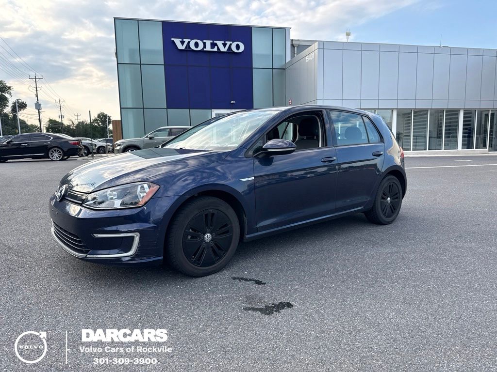 Night Blue 2016 Volkswagen e-Golf Hatchback Front-Wheel Drive Automatic