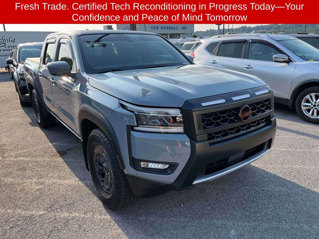 Boulder Gray 2025 Nissan Frontier Pickup Truck 4X2 9-Speed Automatic Overdrive