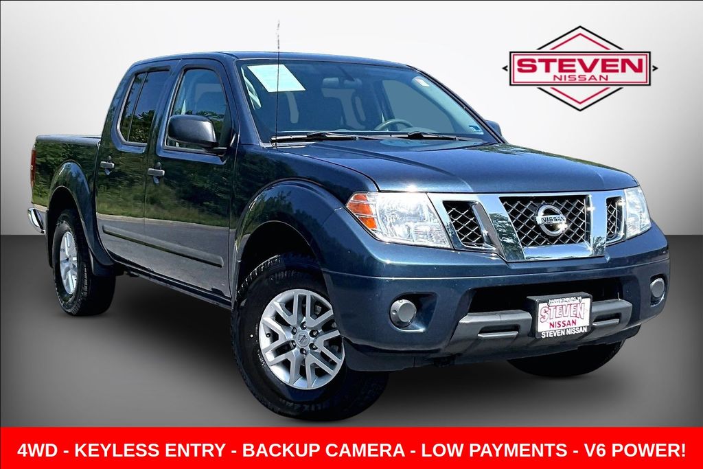 Arctic Blue Metallic 2020 Nissan Frontier Pickup Truck Four-Wheel Drive 9-Speed Automatic