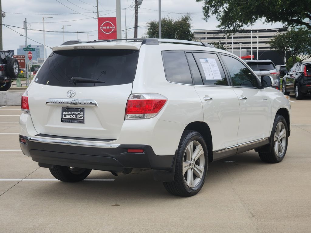 2012 Toyota Highlander Limited White at Emmons Autoplex