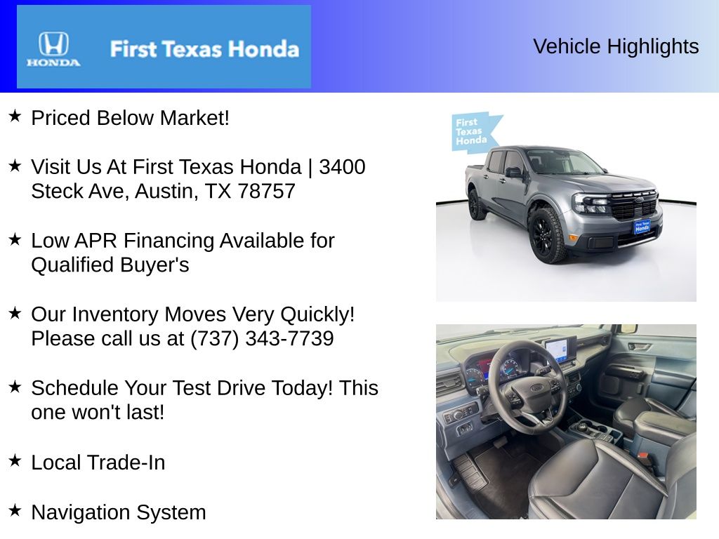 Used Car 2024 Ford Maverick  Lariat For Sale Under $35,000 In Austin, Texas
