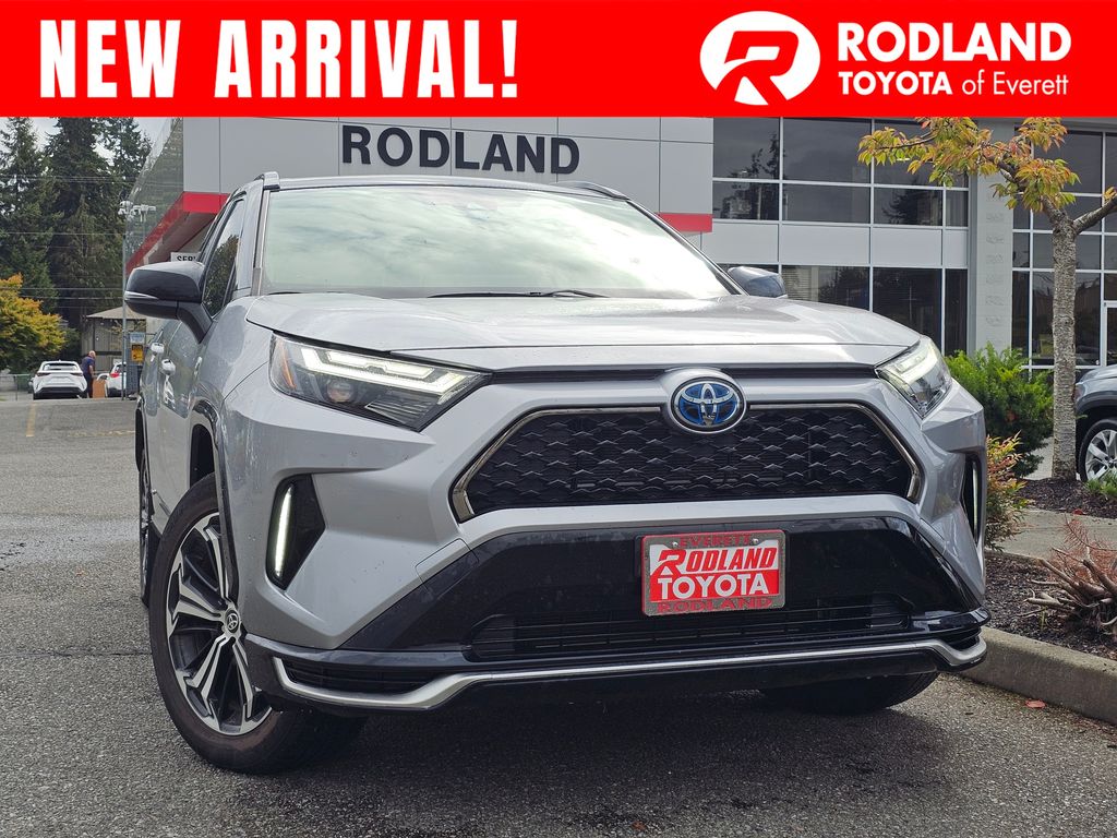 Silver Sky Metallic/Midnight Black Metallic 2024 Toyota RAV4 Prime SUV / Crossover All-Wheel Drive Continuously Variable Transmission
