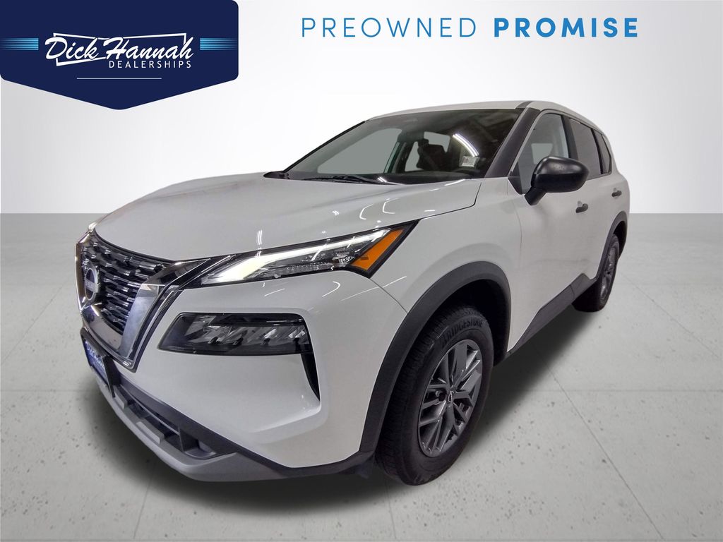 Glacier White 2023 Nissan Rogue SUV / Crossover All-Wheel Drive Continuously Variable Transmission