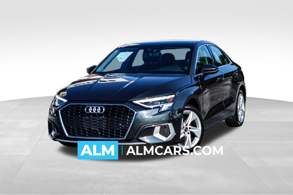 Gray 2024 Audi A3 Sedan Front-Wheel Drive 7-Speed Automatic