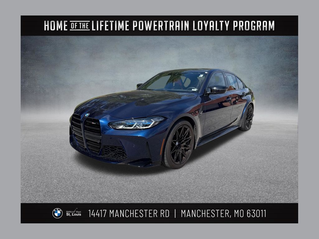 Tanzanite Blue II Metallic 2024 BMW M3 RWD Sedan Rear-Wheel Drive 6-Speed Manual
