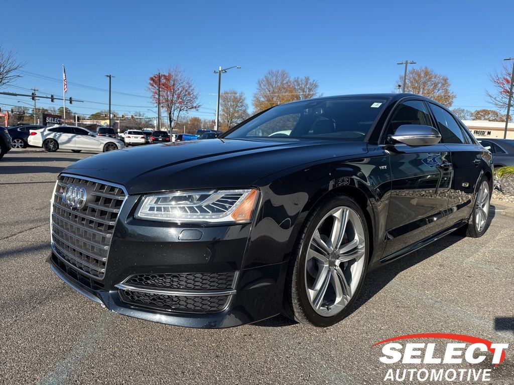 Phantom Black Pearl 2015 Audi S8 4.0T quattro Sedan All-Wheel Drive 8-Speed Automatic