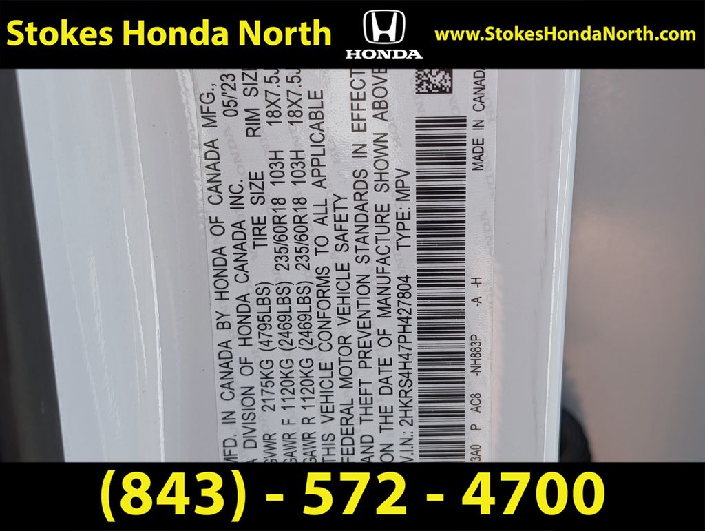2023 Honda CR-V EX White at Stokes Honda North