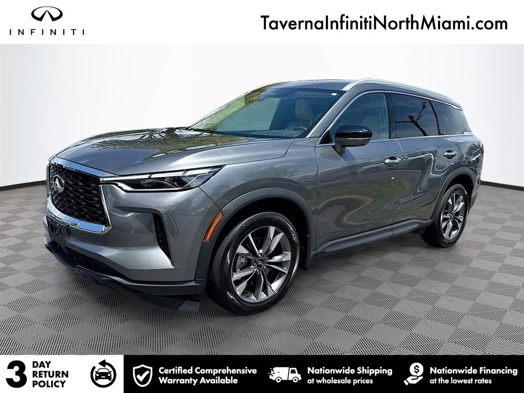 Gray (Graphite Shadow) 2023 INFINITI QX60 SUV / Crossover All-Wheel Drive 9-Speed Automatic