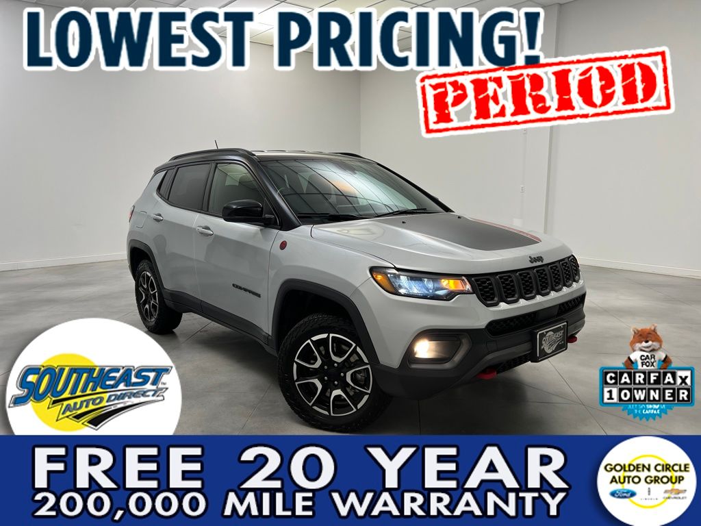 Silver Zynith Metallic Clearcoat 2024 Jeep Compass Trailhawk 4WD SUV / Crossover Four-Wheel Drive 8-Speed Automatic