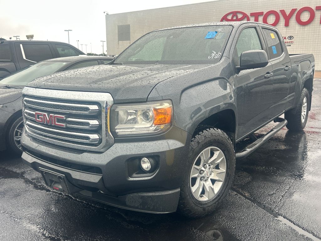 Cyber Gray Metallic 2016 GMC Canyon SLE Crew Cab Pickup Truck 4X2 6-Speed Automatic