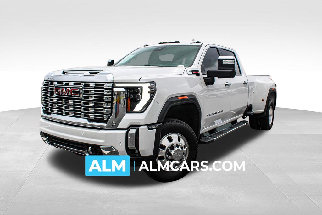 White 2025 GMC Sierra 3500HD Pickup Truck Four-Wheel Drive Automatic