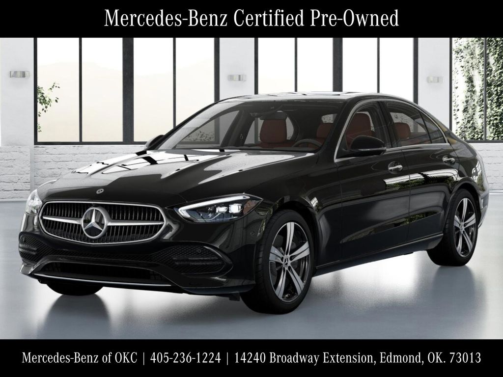 Black 2025 Mercedes-Benz C-Class C 300 4MATIC Sedan All-Wheel Drive 9-Speed Automatic