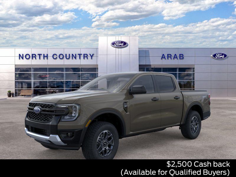 Gray 2026 Ford Ranger Pickup Truck Four-Wheel Drive Automatic