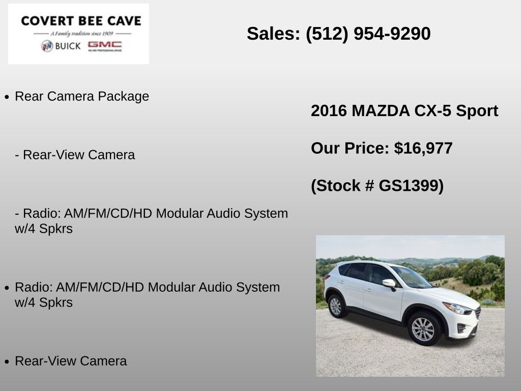 Used Car 2016 Mazda Cx-5  Sport For Sale Under $20,000 In Austin, Texas