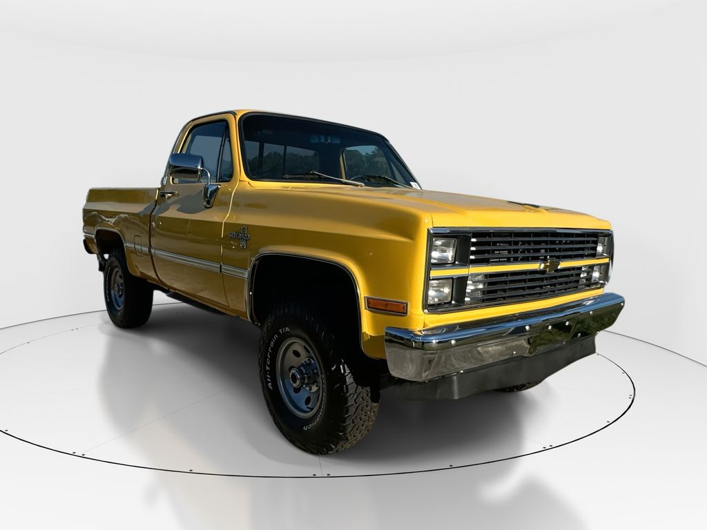 Yellow 1983 Chevrolet C/K 10 Pickup Truck Automatic