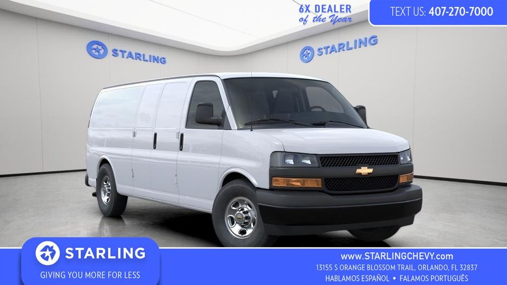 Summit White 2026 Chevrolet Express Cargo Van Rear-Wheel Drive