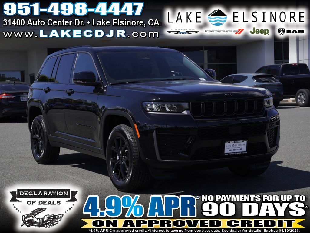Diamond Black Crystal Pearlcoat 2026 Jeep Grand Cherokee Altitude 4WD SUV / Crossover Four-Wheel Drive 8-Speed Automatic