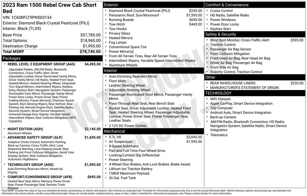 Certified Used 2023 Black Ram Rebel image 5