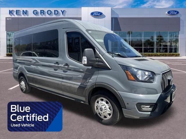 Abyss Gray Metallic 2024 Ford Transit Passenger Van All-Wheel Drive