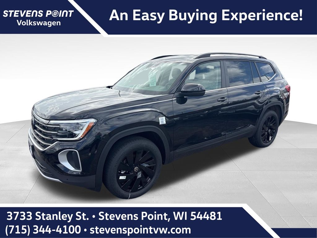 Deep Black Pearl 2026 Volkswagen Atlas SUV / Crossover All-Wheel Drive 8-Speed Automatic