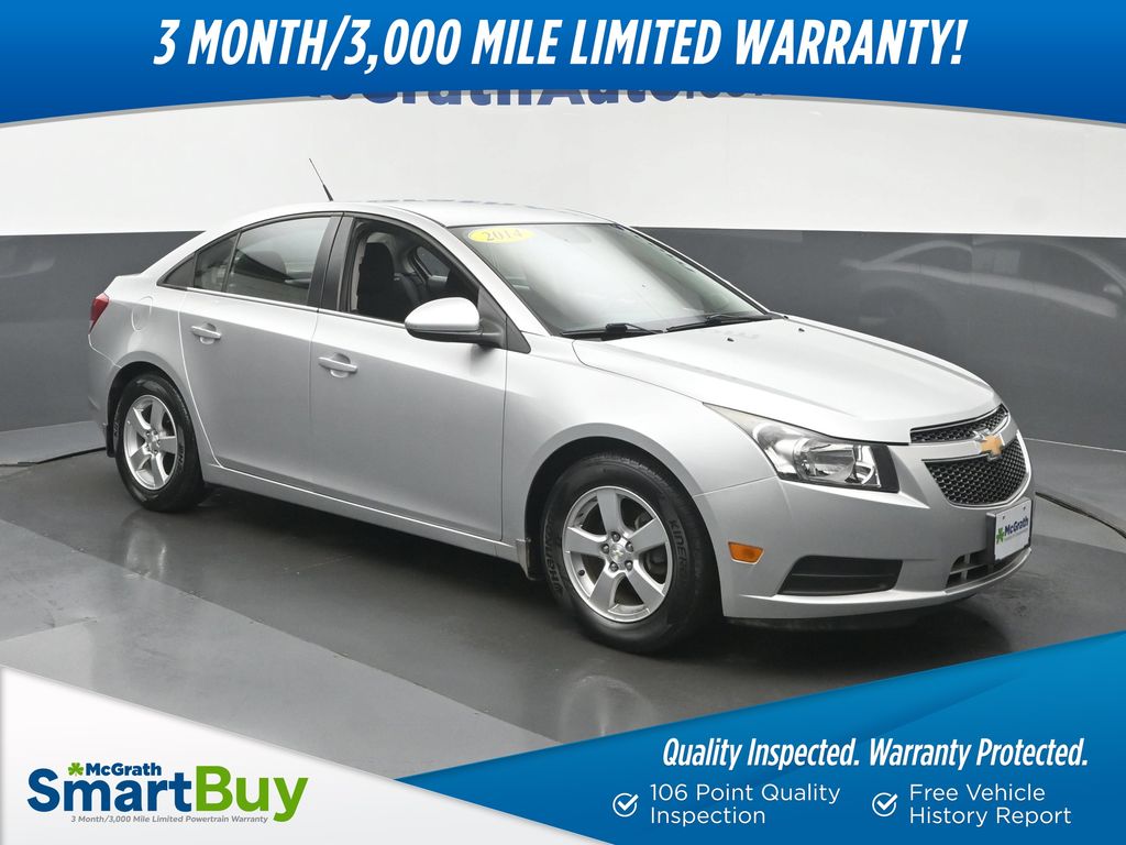Silver Ice Metallic 2014 Chevrolet Cruze Sedan Front-Wheel Drive 6-Speed Automatic Overdrive