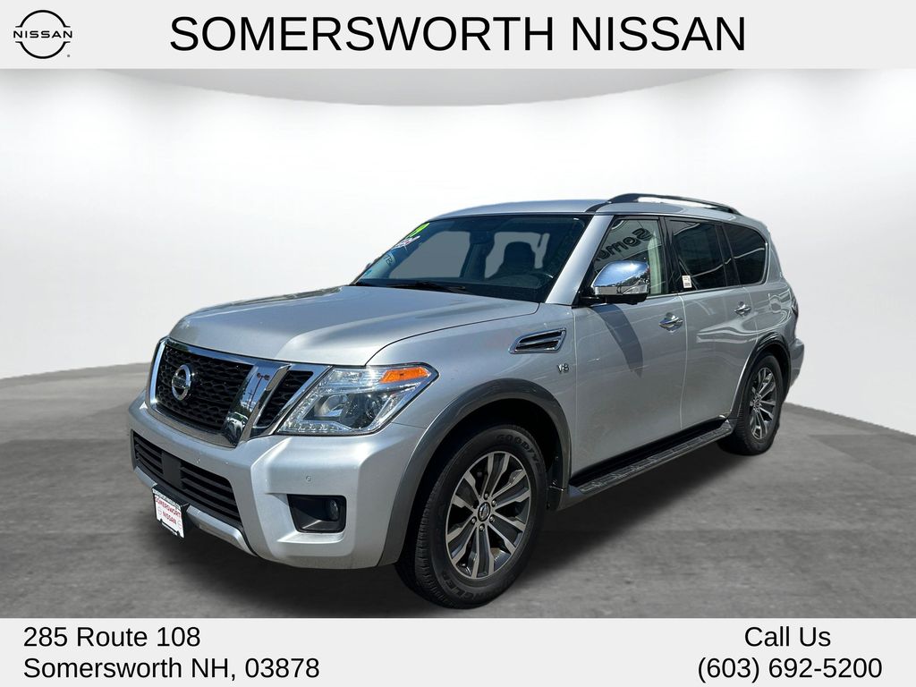 Brilliant Silver Metallic 2019 Nissan Armada SUV / Crossover Four-Wheel Drive 7-Speed Automatic