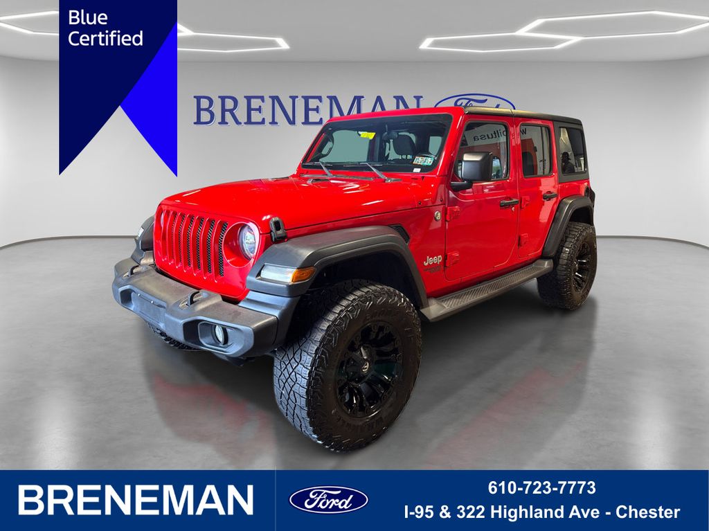 Firecracker Red Clearcoat 2018 Jeep Wrangler SUV / Crossover Four-Wheel Drive 8-Speed Automatic