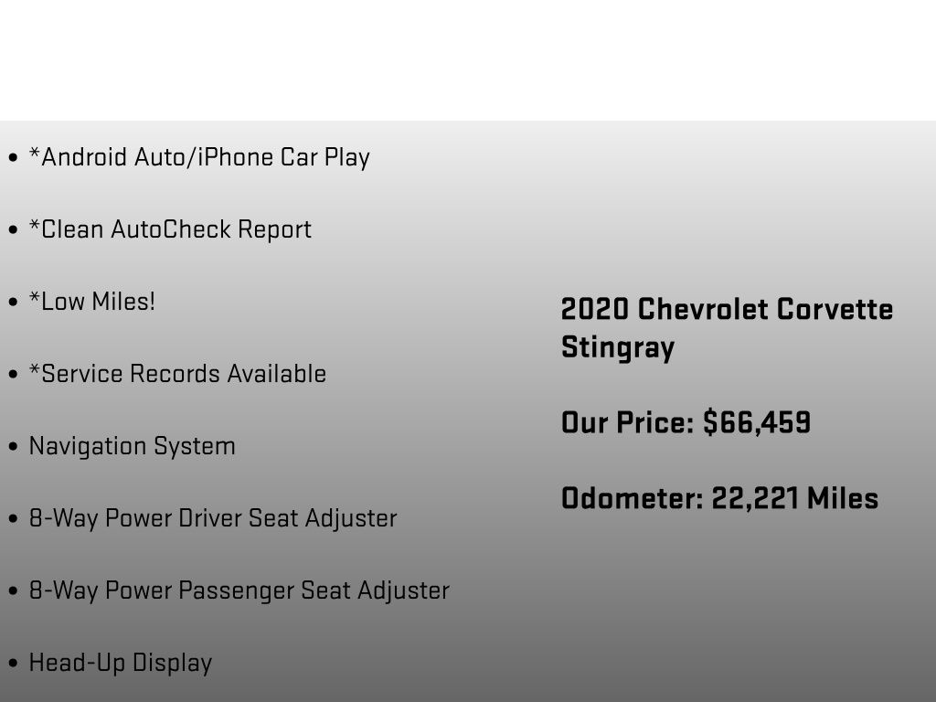 2020 Chevrolet Corvette Stingray Red at Audi Porsche Sewickley