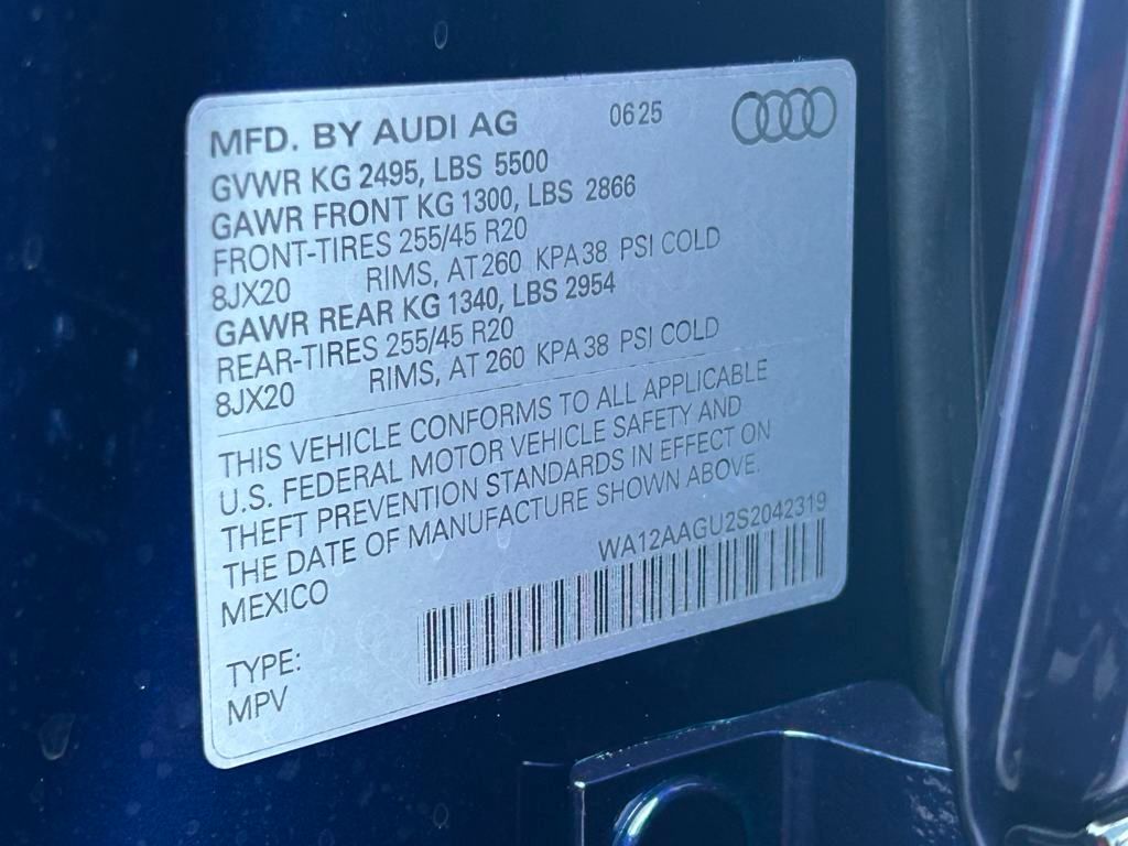 New 2025 Blue Audi 2.0T Premium Plus image 72