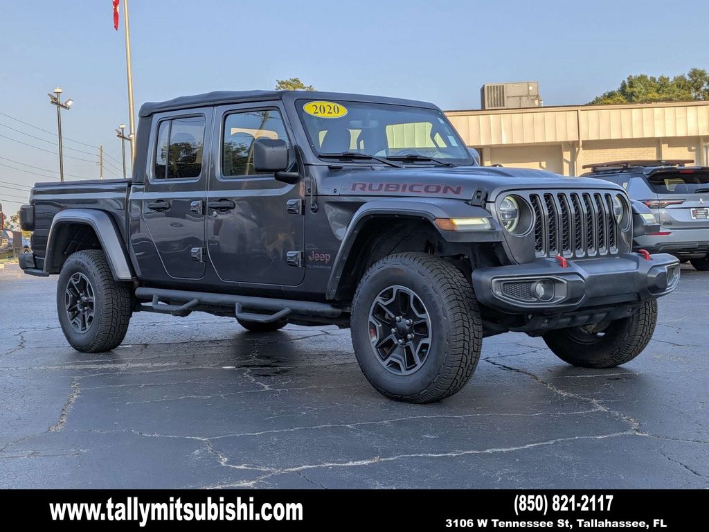 Crystal Metallic 2020 Jeep Gladiator Pickup Truck Four-Wheel Drive 8-Speed Automatic