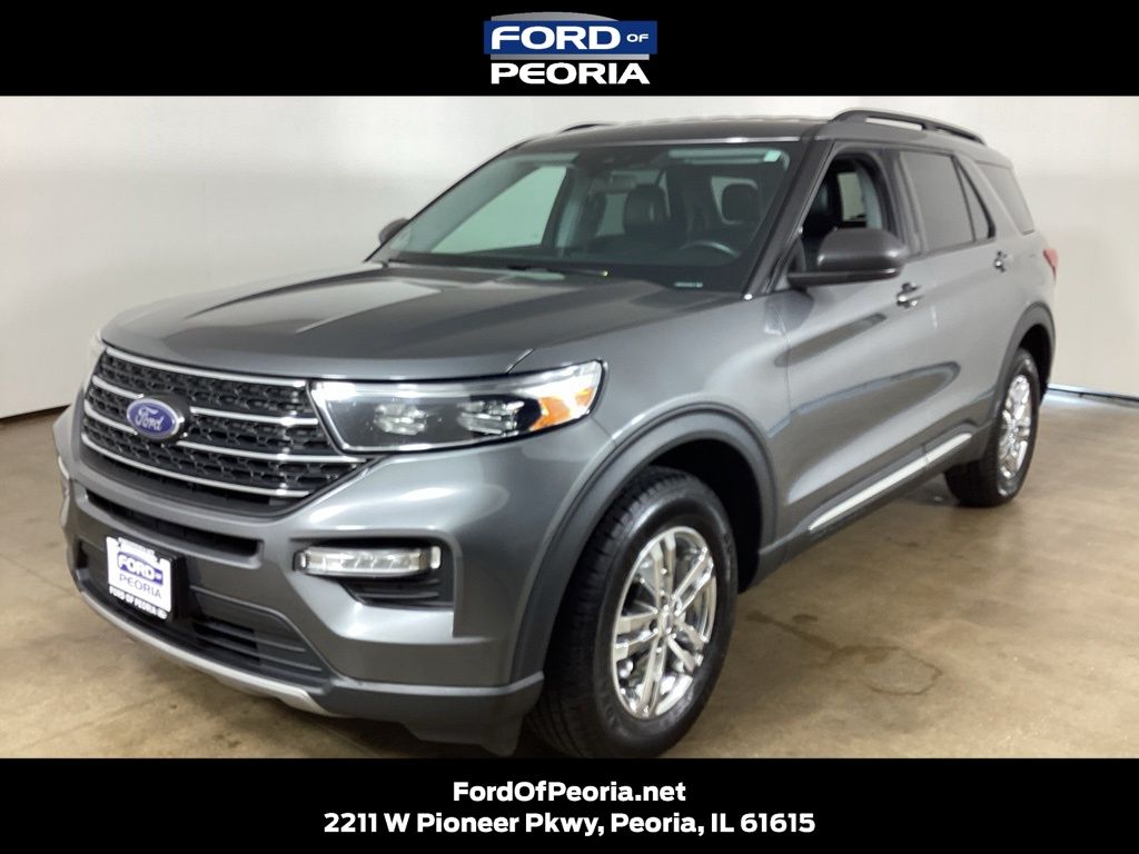 Carbonized Gray Metallic 2023 Ford Explorer SUV / Crossover All-Wheel Drive Automatic