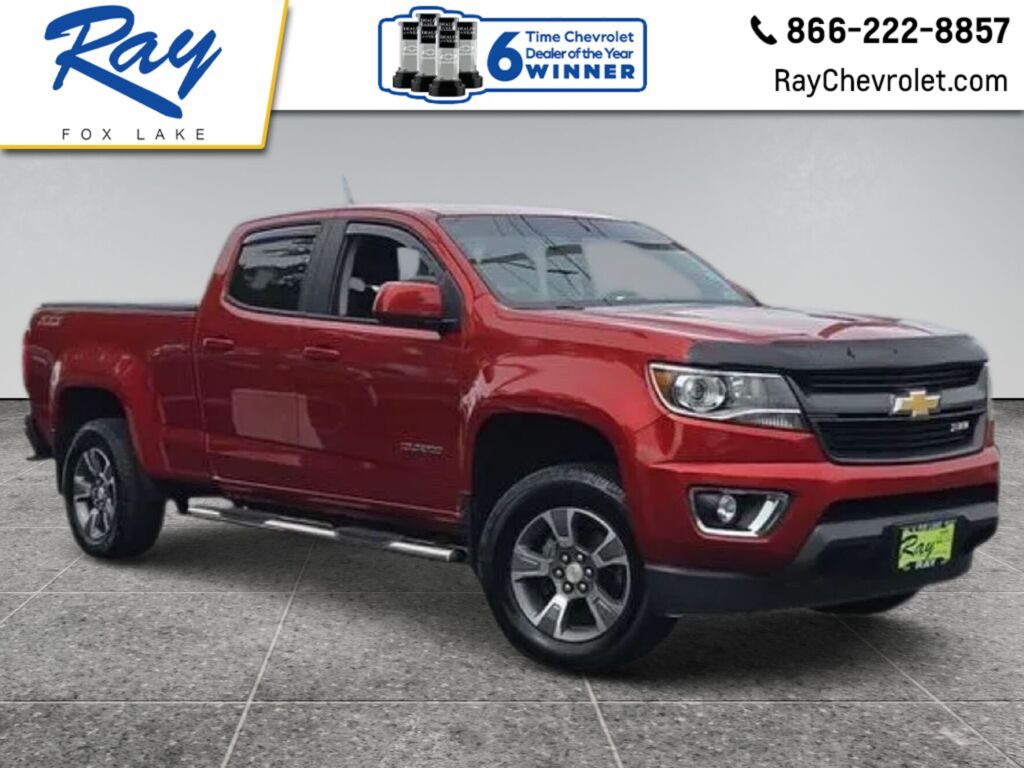 Red Rock Metallic 2015 Chevrolet Colorado Pickup Truck Four-Wheel Drive 6-Speed Automatic