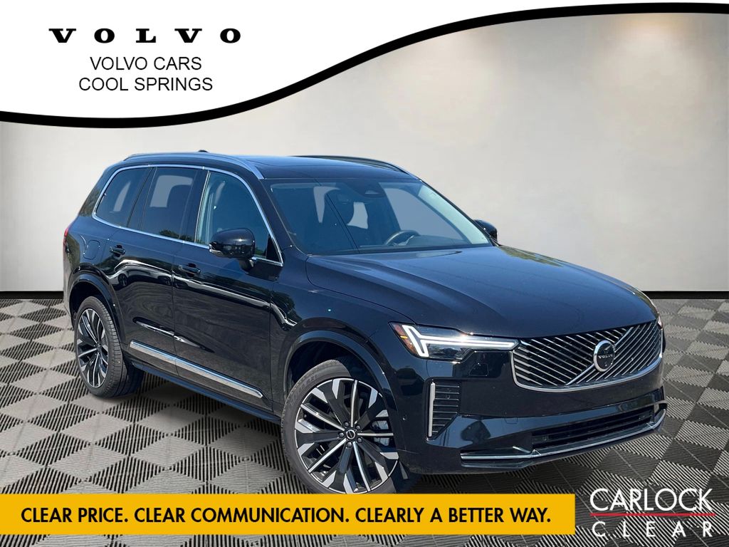 Onyx Black Metallic 2025 Volvo XC90 B6 Plus Bright Theme 7-Passenger AWD SUV / Crossover All-Wheel Drive Automatic