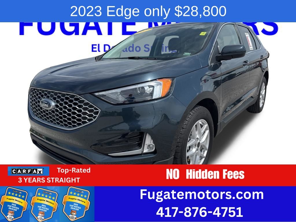 Blue Metallic 2023 Ford Edge SUV / Crossover All-Wheel Drive 8-Speed Automatic