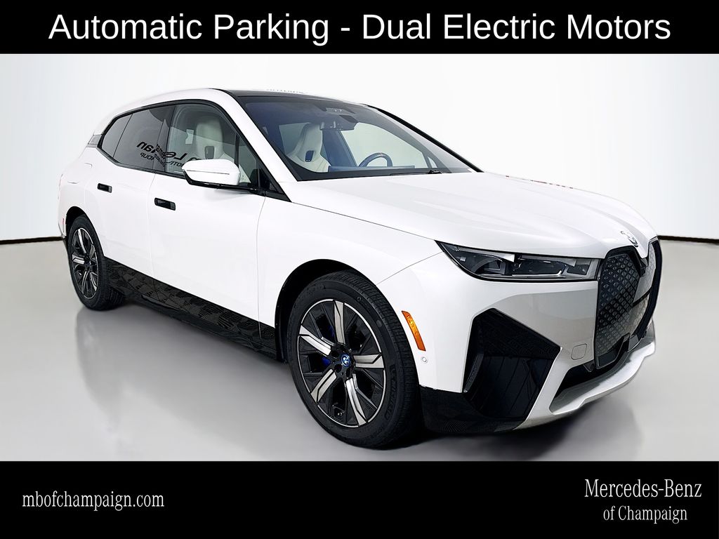 White Metallic 2025 BMW iX SUV / Crossover All-Wheel Drive Automatic