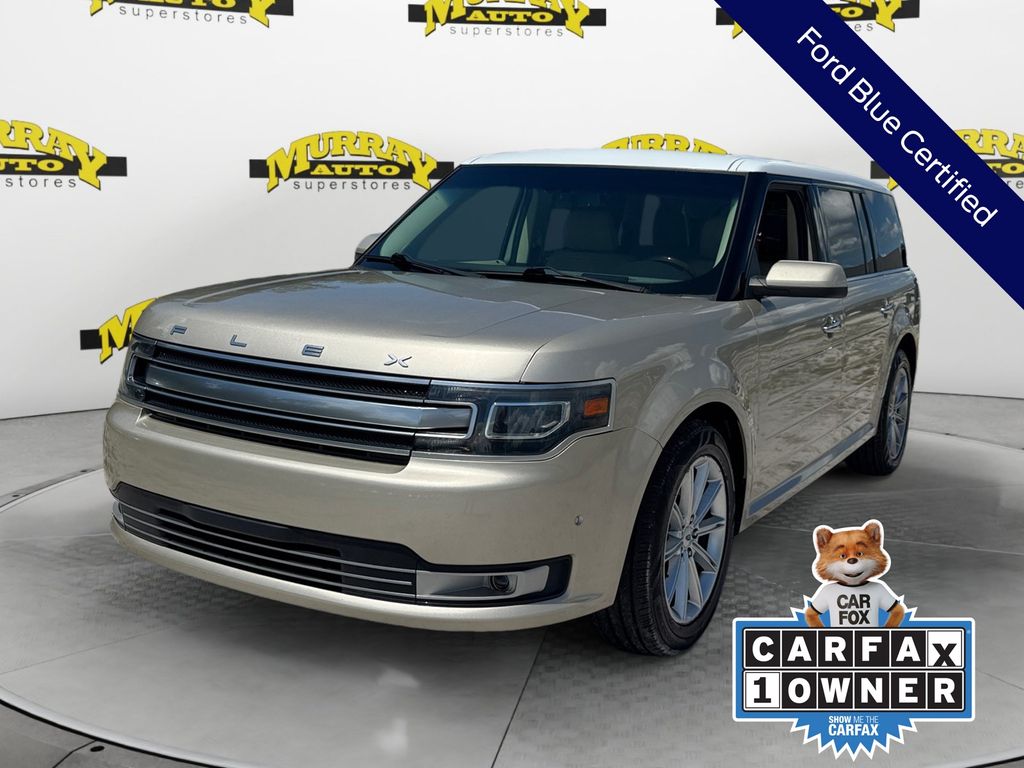 White Gold Metallic 2017 Ford Flex SUV / Crossover Front-Wheel Drive 6-Speed Automatic