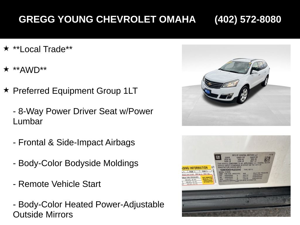 Used 2017 Chevrolet Traverse SUV