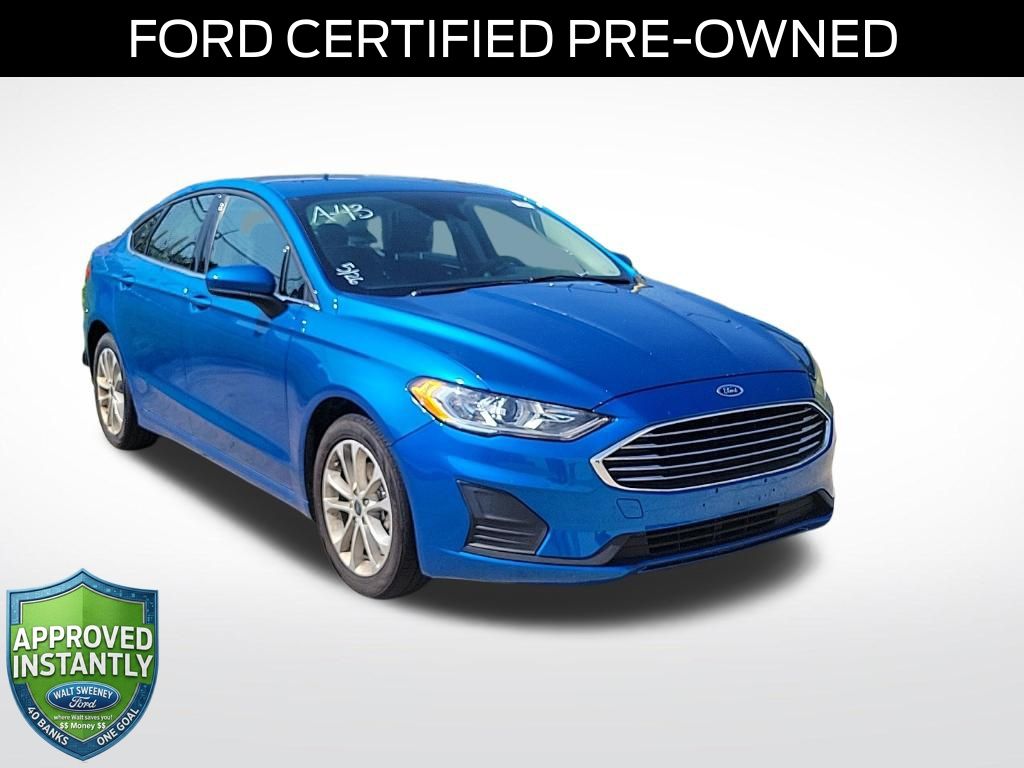 Blue Metallic 2020 Ford Fusion Sedan Front-Wheel Drive 6-Speed Automatic