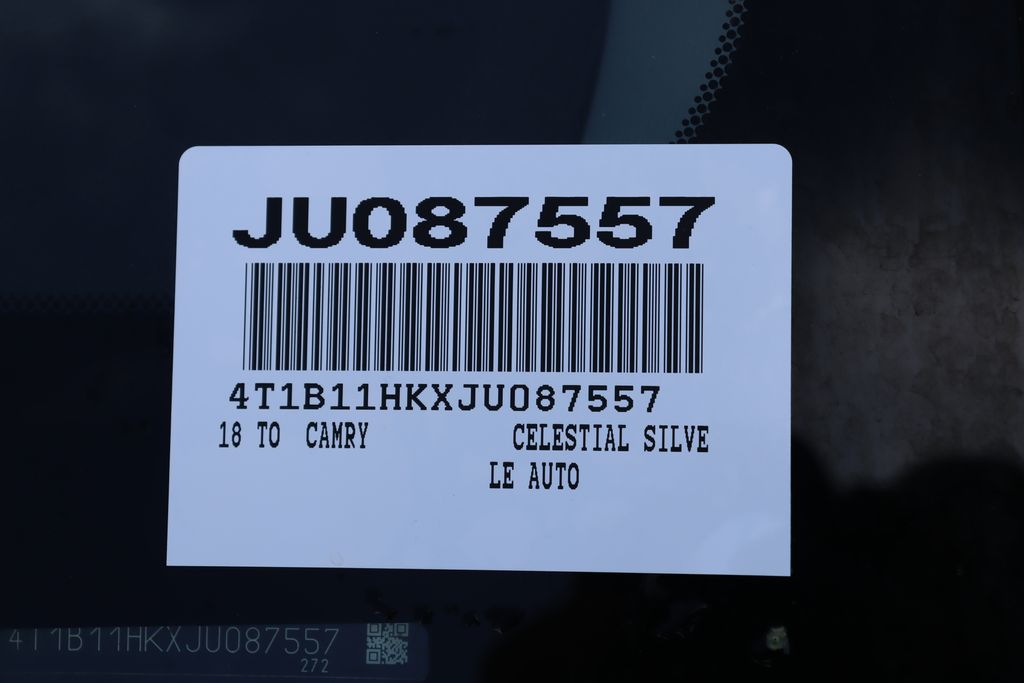 2018 Toyota Camry LE 7