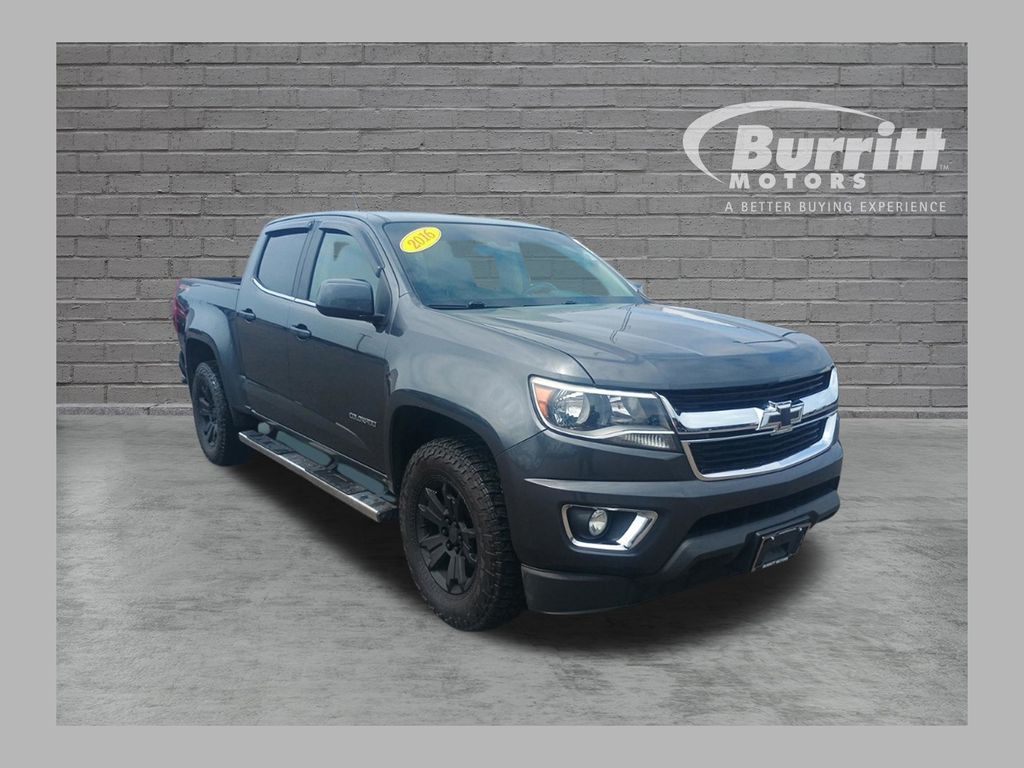 Cyber Gray Metallic 2016 Chevrolet Colorado Pickup Truck Four-Wheel Drive 6-Speed Automatic
