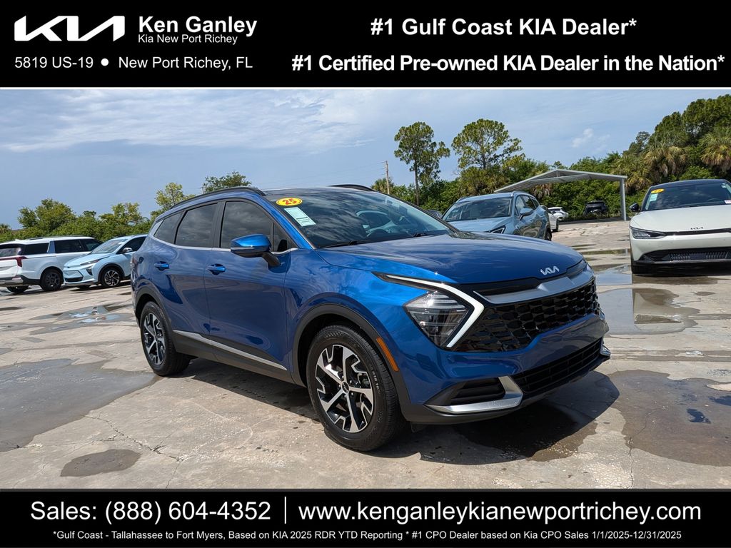 Sapphire Blue 2025 Kia Sportage SUV / Crossover Front-Wheel Drive 8-Speed Automatic