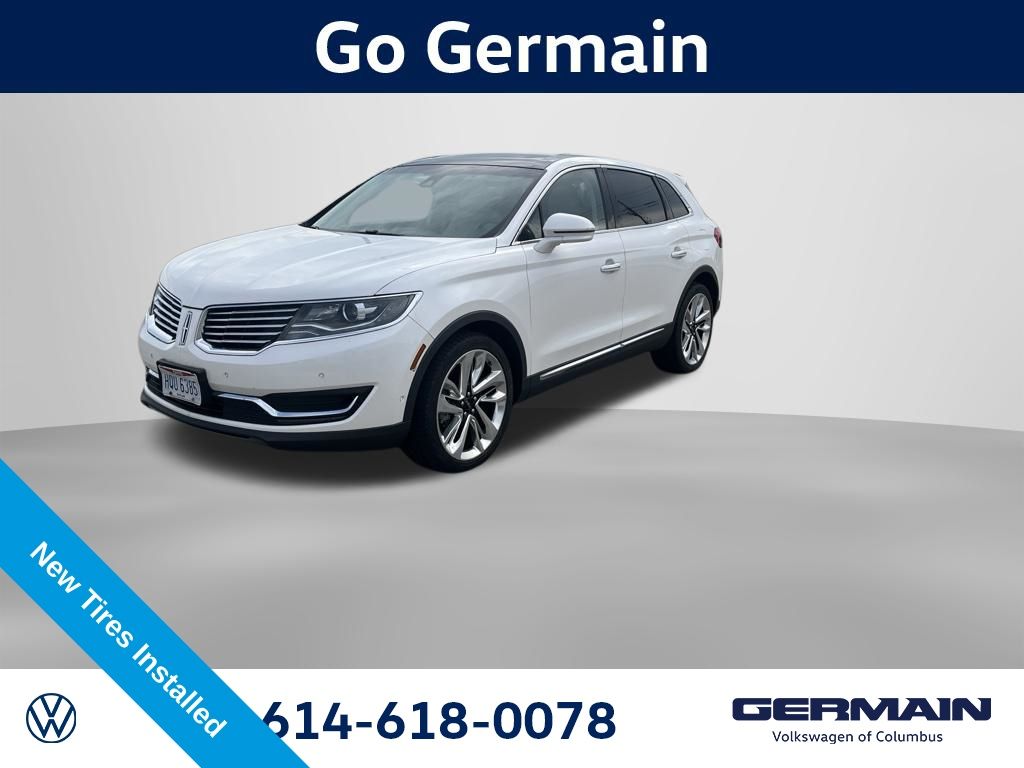 White Platinum Clearcoat Metallic 2018 Lincoln MKX SUV / Crossover All-Wheel Drive 6-Speed Automatic