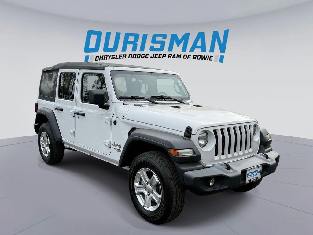 Bright White Clearcoat 2018 Jeep Wrangler Unlimited Sport S 4WD SUV / Crossover Four-Wheel Drive 8-Speed Automatic
