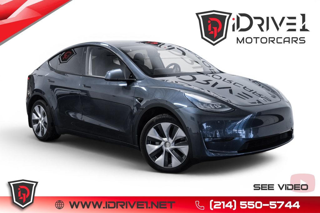 Midnight Silver Metallic 2021 Tesla Model Y SUV / Crossover All-Wheel Drive 1-Speed Automatic