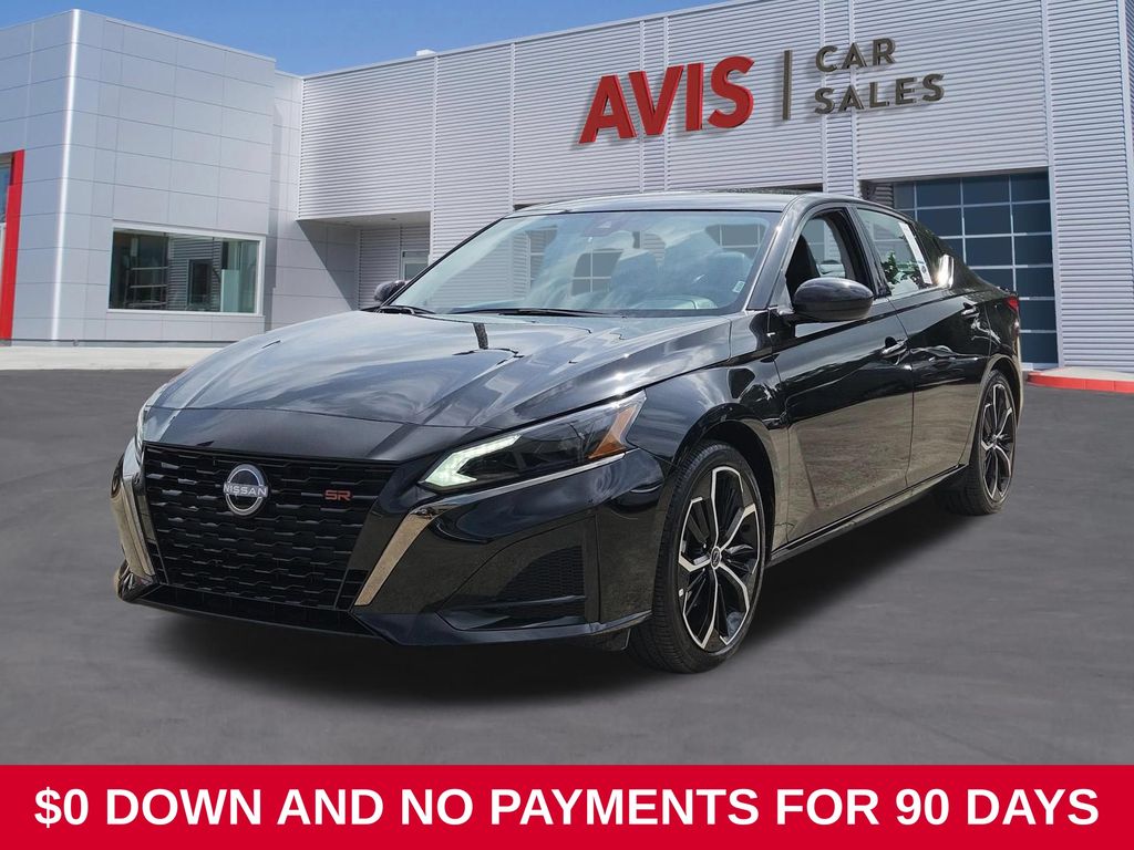Super Black Clearcoat 2025 Nissan Altima Sedan Front-Wheel Drive Continuously Variable Transmission